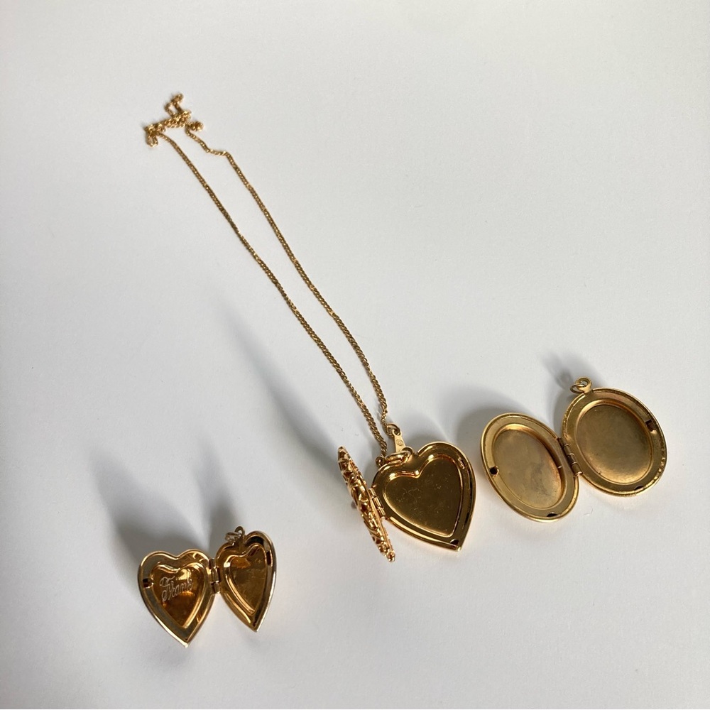 Vintage Gold Locket Set - Picture 3 of 4